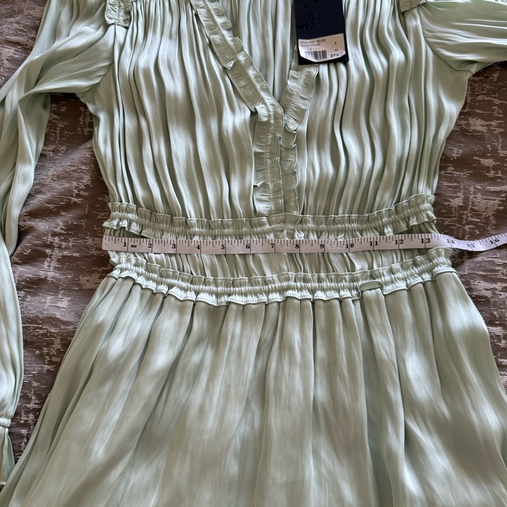 NWT! The Kooples Elegant Mint Green Women's Dress, Size 1 - Picture 15 of 16